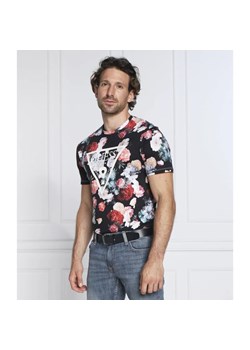 GUESS T-shirt WASHED FLORAL LOGO | Regular Fit ze sklepu Gomez Fashion Store w kategorii T-shirty męskie - zdjęcie 168159546