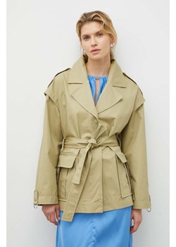 2NDDAY płaszcz bawełniany kolor beżowy przejściowa ze sklepu ANSWEAR.com w kategorii Płaszcze damskie - zdjęcie 168164235