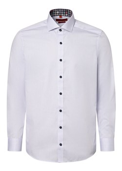 Finshley & Harding Koszula męska - Łatwe prasowanie Mężczyźni Slim Fit Bawełna jasnoniebieski wypukły wzór tkaniny ze sklepu vangraaf w kategorii Koszule męskie - zdjęcie 168170378