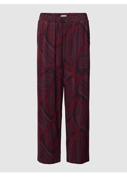 Spodnie materiałowe z elastycznym pasem ze sklepu Peek&Cloppenburg  w kategorii Spodnie damskie - zdjęcie 168175819