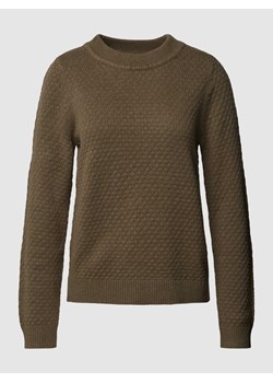 Sweter z dzianiny z fakturowanym wzorem ze sklepu Peek&Cloppenburg  w kategorii Swetry damskie - zdjęcie 168175835