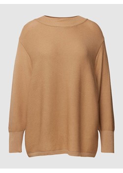 Sweter z dzianiny z drobnym prążkowaniem ze sklepu Peek&Cloppenburg  w kategorii Swetry damskie - zdjęcie 168175946