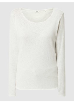 Bluzka z długim rękawem z bawełny ekologicznej ze sklepu Peek&Cloppenburg  w kategorii Bluzki damskie - zdjęcie 168176557
