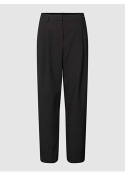 Spodnie z zakładkami o skróconym kroju ze sklepu Peek&Cloppenburg  w kategorii Spodnie damskie - zdjęcie 168176645