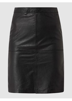 Spódnica skórzana o kroju regular fit z owczej skóry model ‘Swante’ ze sklepu Peek&Cloppenburg  w kategorii Spódnice - zdjęcie 168176975