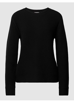 Sweter z dzianiny z okrągłym dekoltem ze sklepu Peek&Cloppenburg  w kategorii Swetry damskie - zdjęcie 168177149