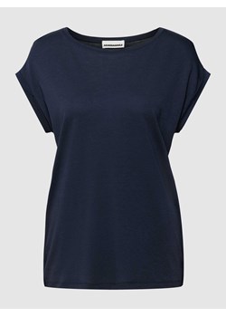 T-shirt z prążkowanym,okrągłym dekoltem model ‘JILAANA’ ze sklepu Peek&Cloppenburg  w kategorii Bluzki damskie - zdjęcie 168177318