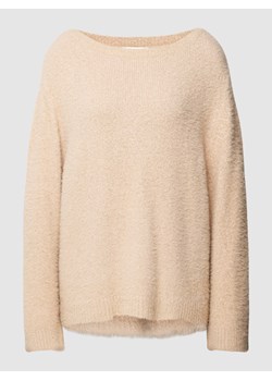 Sweter z dzianiny o kroju oversized z prążkowanymi wykończeniami ze sklepu Peek&Cloppenburg  w kategorii Swetry damskie - zdjęcie 168177639