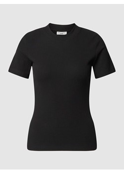 T-shirt z prążkowaniem ze sklepu Peek&Cloppenburg  w kategorii Bluzki damskie - zdjęcie 168177705