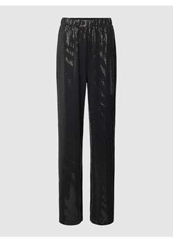 Spodnie materiałowe z cekinowym obszyciem model ‘Disco’ ze sklepu Peek&Cloppenburg  w kategorii Spodnie damskie - zdjęcie 168177806
