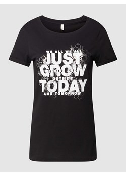 T-shirt z nadrukiem z napisem model ‘Just Grow’ ze sklepu Peek&Cloppenburg  w kategorii Bluzki damskie - zdjęcie 168177908