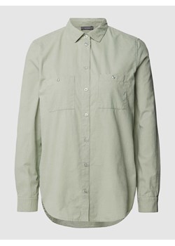 Bluzka koszulowa z imitacji sztruksu z kieszeniami na piersi ze sklepu Peek&Cloppenburg  w kategorii Koszule damskie - zdjęcie 168178158