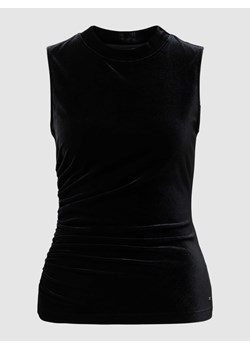 Top bluzkowy z aksamitu z marszczeniami ze sklepu Peek&Cloppenburg  w kategorii Bluzki damskie - zdjęcie 168180407
