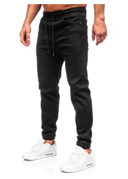 Czarne spodnie jeansowe joggery męskie Denley 8103 ze sklepu Denley w kategorii Jeansy męskie - zdjęcie 168181039