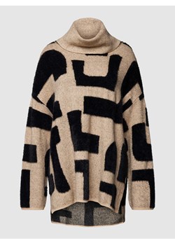 Sweter z dzianiny we wzory na całej powierzchni ze sklepu Peek&Cloppenburg  w kategorii Swetry damskie - zdjęcie 168182367