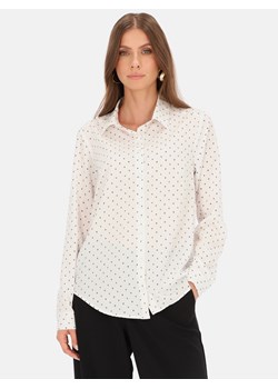 Biała koszula z motywem serc Eye For Fashion Loa ze sklepu Eye For Fashion w kategorii Koszule damskie - zdjęcie 168184469