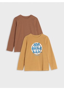 Sinsay - Koszulki 2 pack - beżowy ze sklepu Sinsay w kategorii T-shirty chłopięce - zdjęcie 168185228