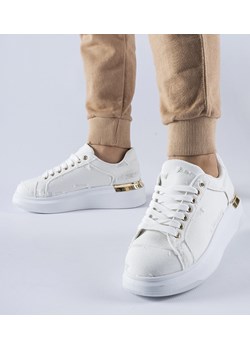 Białe sneakersy na platformie Ossona ze sklepu gemre w kategorii Buty sportowe damskie - zdjęcie 168187875