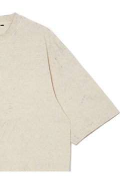 Cropp - Beżowa koszulka - beżowy ze sklepu Cropp w kategorii T-shirty męskie - zdjęcie 168206037