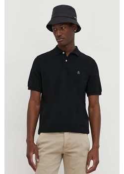 Marc O&apos;Polo polo bawełniane kolor czarny gładki B21223053092 ze sklepu ANSWEAR.com w kategorii T-shirty męskie - zdjęcie 168209538