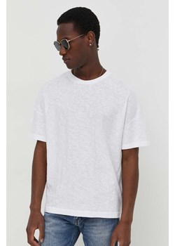 American Vintage t-shirt bawełniany męski kolor biały gładki ze sklepu ANSWEAR.com w kategorii T-shirty męskie - zdjęcie 168210469