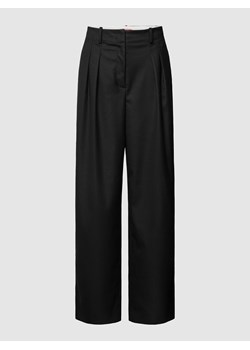 Spodnie materiałowe z zakładkami ze sklepu Peek&Cloppenburg  w kategorii Spodnie damskie - zdjęcie 168211019