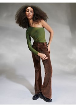 Sinsay - Spodnie flare - brązowy ze sklepu Sinsay w kategorii Spodnie damskie - zdjęcie 168213999