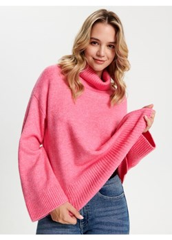 Sinsay - Sweter z golfem - różowy ze sklepu Sinsay w kategorii Swetry damskie - zdjęcie 168214027
