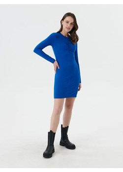 Sinsay - Sukienka mini z marszczeniami - niebieski ze sklepu Sinsay w kategorii Sukienki - zdjęcie 168214067