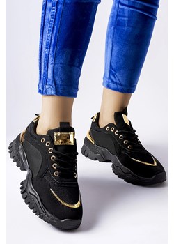 Sneakersy ROMSELDA BLACK ze sklepu Ivet Shop w kategorii Buty sportowe damskie - zdjęcie 168215456