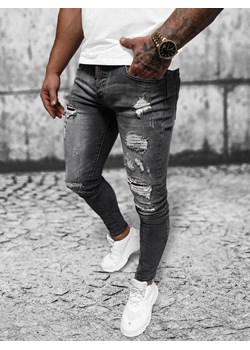 Spodnie jeansowe męskie czarne OZONEE NB/MP0125N ze sklepu ozonee.pl w kategorii Jeansy męskie - zdjęcie 168218296