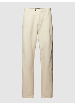 Chinosy w jednolitym kolorze model ‘GREENWICH’ ze sklepu Peek&Cloppenburg  w kategorii Spodnie męskie - zdjęcie 168221167