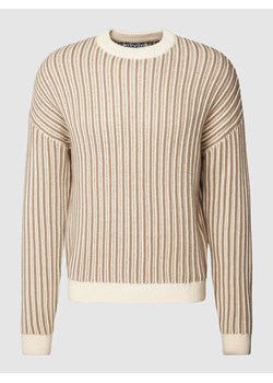 Sweter z dzianiny w paski ze sklepu Peek&Cloppenburg  w kategorii Swetry męskie - zdjęcie 168221368