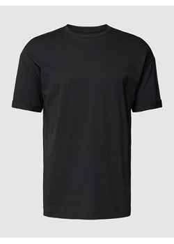 T-shirt z prążkowanym,okrągłym dekoltem model ‘THILO’ ze sklepu Peek&Cloppenburg  w kategorii T-shirty męskie - zdjęcie 168221746