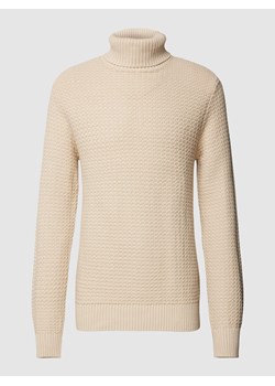 Sweter z dzianiny z golfem model ‘THIM’ ze sklepu Peek&Cloppenburg  w kategorii Swetry męskie - zdjęcie 168221755