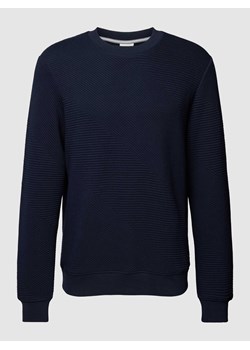 Sweter z dzianiny z fakturowanym wzorem ze sklepu Peek&Cloppenburg  w kategorii Swetry męskie - zdjęcie 168221835