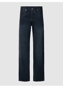 Jeansy z prostą nogawką i 5 kieszeniami model ‘501 BLUE BLACK STRETCH’ ze sklepu Peek&Cloppenburg  w kategorii Jeansy męskie - zdjęcie 168221889