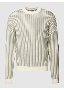 Sweter z dzianiny w paski ze sklepu Peek&Cloppenburg  w kategorii Swetry męskie - zdjęcie 168221988