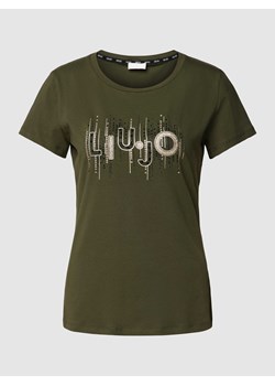 T-shirt zdobiony kamieniami ze sklepu Peek&Cloppenburg  w kategorii Bluzki damskie - zdjęcie 168222006
