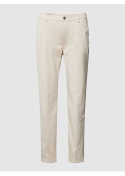 Spodnie o kroju regular fit zapinane na guzik i zamek błyskawiczny model ‘TURN UP’ ze sklepu Peek&Cloppenburg  w kategorii Spodnie damskie - zdjęcie 168222008