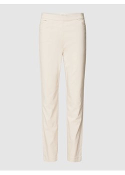 Spodnie materiałowe o kroju slim fit z lamowanymi kieszeniami ze sklepu Peek&Cloppenburg  w kategorii Spodnie damskie - zdjęcie 168222068