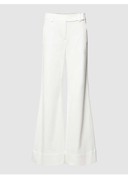 Jeansy z poszerzaną nogawką w jednolitym kolorze ze sklepu Peek&Cloppenburg  w kategorii Jeansy damskie - zdjęcie 168222129