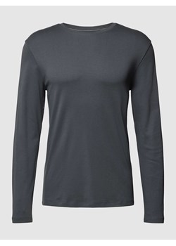 Bluzka z długim rękawem i prążkowanym,okrągłym dekoltem ze sklepu Peek&Cloppenburg  w kategorii T-shirty męskie - zdjęcie 168222157