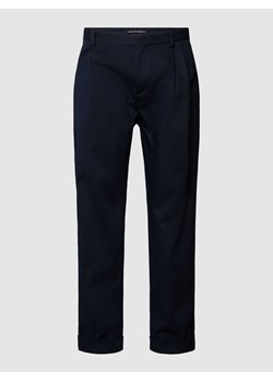 Spodnie materiałowe w kant model ‘GREENWICH’ ze sklepu Peek&Cloppenburg  w kategorii Spodnie męskie - zdjęcie 168222317