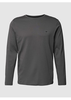 Bluzka z długim rękawem i detalem z logo ze sklepu Peek&Cloppenburg  w kategorii T-shirty męskie - zdjęcie 168222325