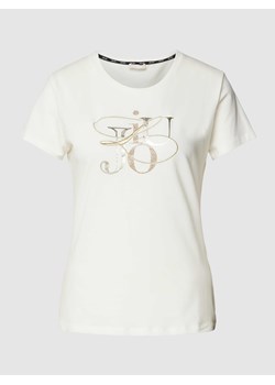T-shirt zdobiony kamieniami ze sklepu Peek&Cloppenburg  w kategorii Bluzki damskie - zdjęcie 168222407