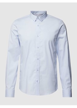 Koszula biznesowa o kroju slim fit z kołnierzykiem typu kent model ‘POPLIN’ ze sklepu Peek&Cloppenburg  w kategorii Koszule męskie - zdjęcie 168222609