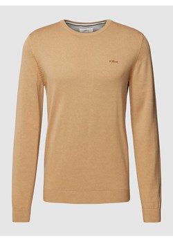 Sweter z prążkowanym ściągaczem ze sklepu Peek&Cloppenburg  w kategorii Swetry męskie - zdjęcie 168222795