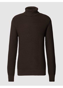 Sweter z dzianiny z golfem model ‘THIM’ ze sklepu Peek&Cloppenburg  w kategorii Swetry męskie - zdjęcie 168222798