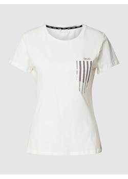 T-shirt zdobiony kamieniami ze sklepu Peek&Cloppenburg  w kategorii Bluzki damskie - zdjęcie 168222869